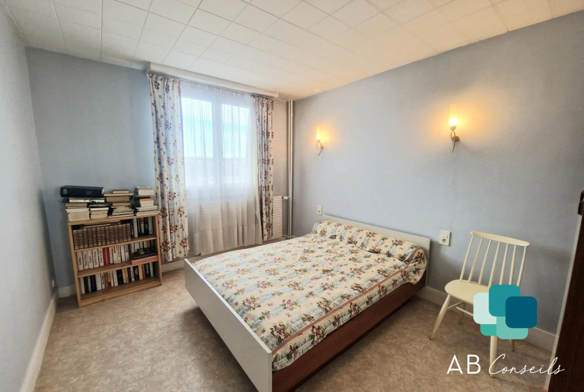 Appartement 4 pièces lumineux avec balcon et cave à Sotteville-lès-Rouen 