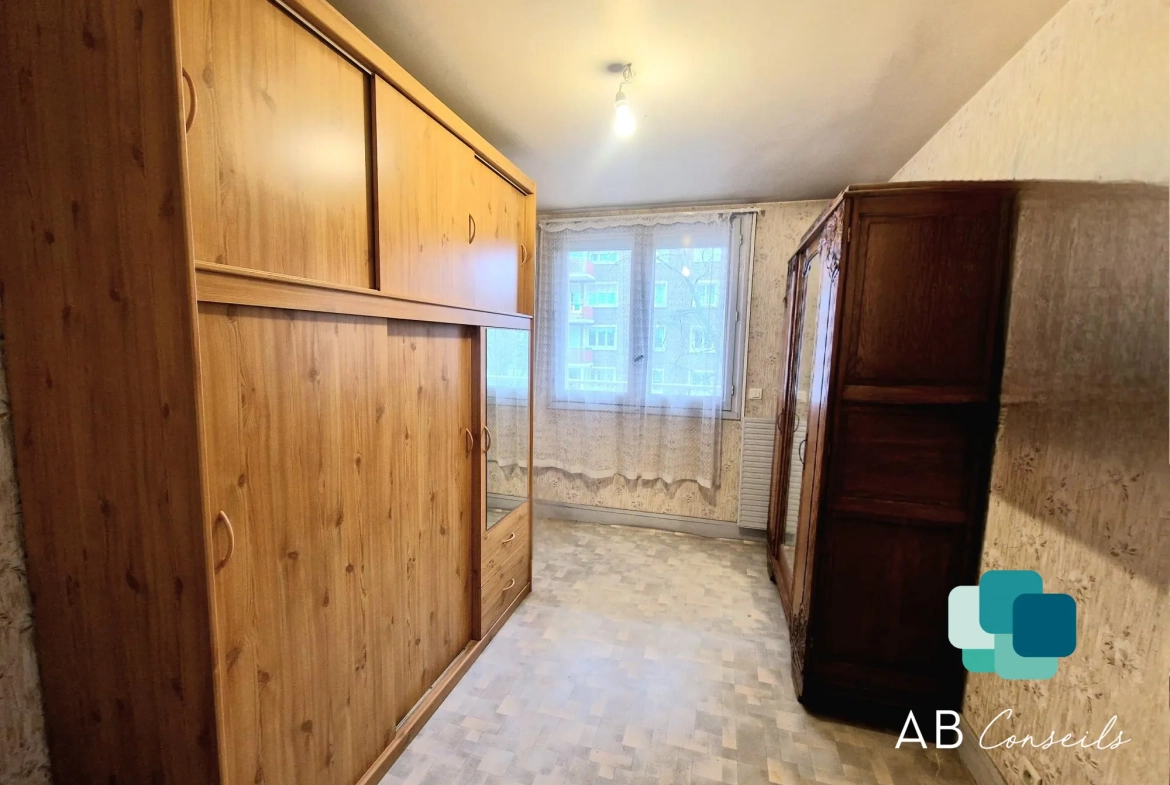 Appartement 4 pièces lumineux avec balcon et cave à Sotteville-lès-Rouen 