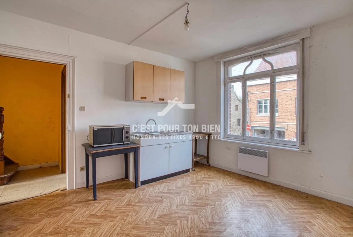 Maison ancienne à Boeschepe de 87 m² à rénover avec potentiel 