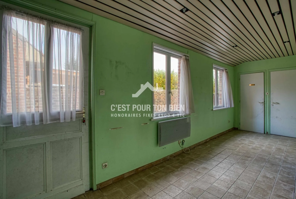 Maison ancienne à Boeschepe de 87 m² à rénover avec potentiel 
