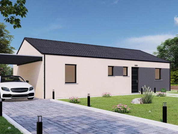 Maison neuve à Crépoy – Modèle Sirius de plain-pied de 78 m²