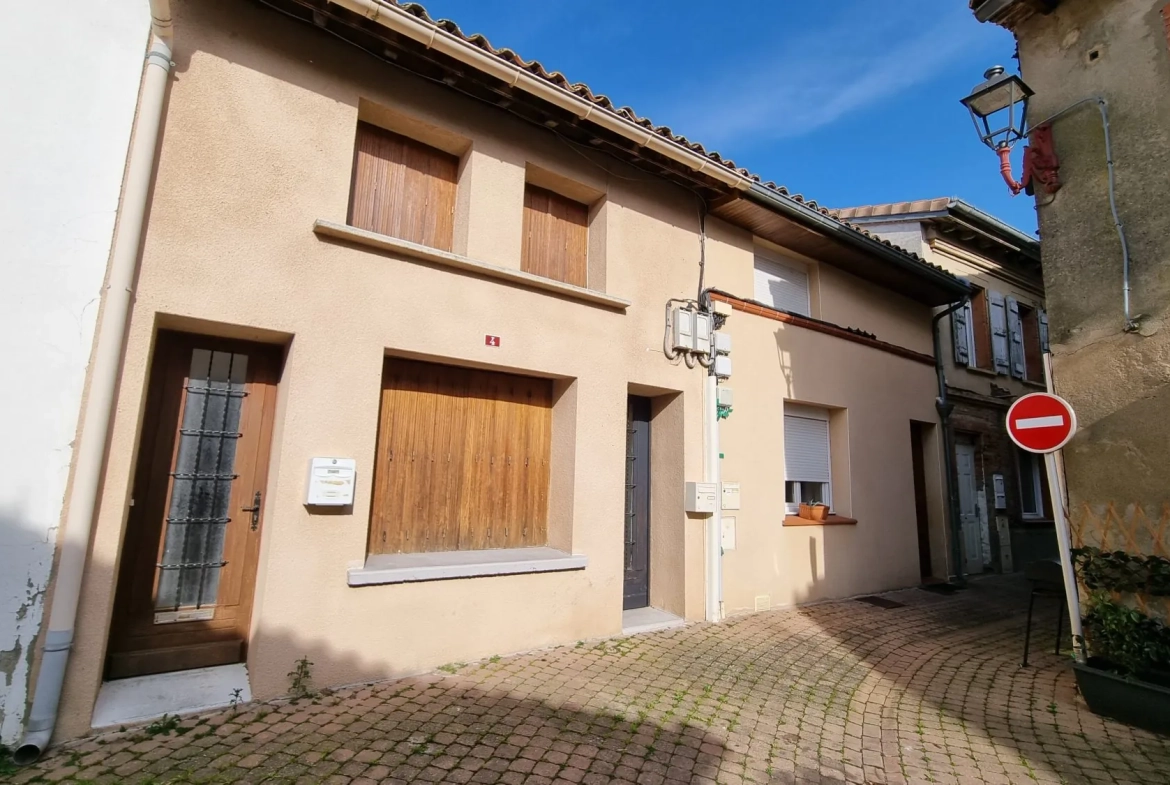 Maison à Mondonville avec deux appartements locatifs, faible charge, bon rendement 