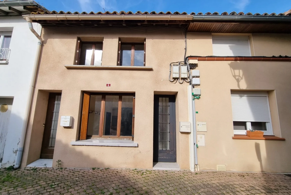 Maison à Mondonville avec deux appartements locatifs, faible charge, bon rendement 