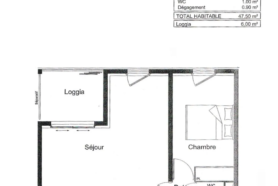 Appartement T2 à Bordeaux - Résidence récente avec parking et loggia 