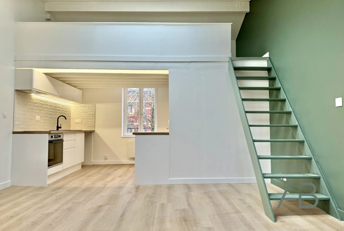 Appartement T1 bis/T2 rénové à Lille JB Lebas, idéal investisseur ou primo-accédant 