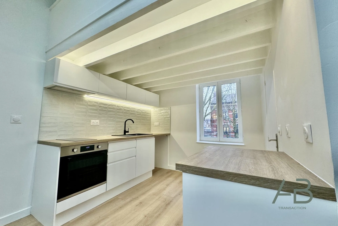 Appartement T1 bis/T2 rénové à Lille JB Lebas, idéal investisseur ou primo-accédant 