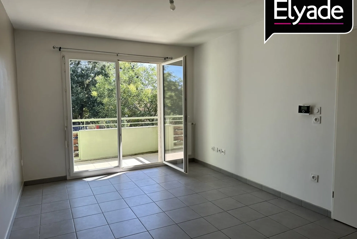 A vendre Appartement T2 de 41 m² à Aucamville avec balcon et parking privé 
