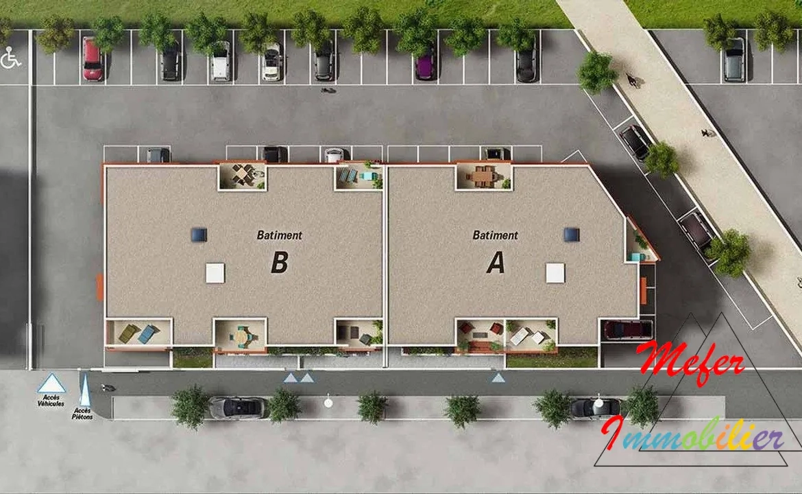Appartement neuf 2 pièces avec terrasse et parking à Perpignan 