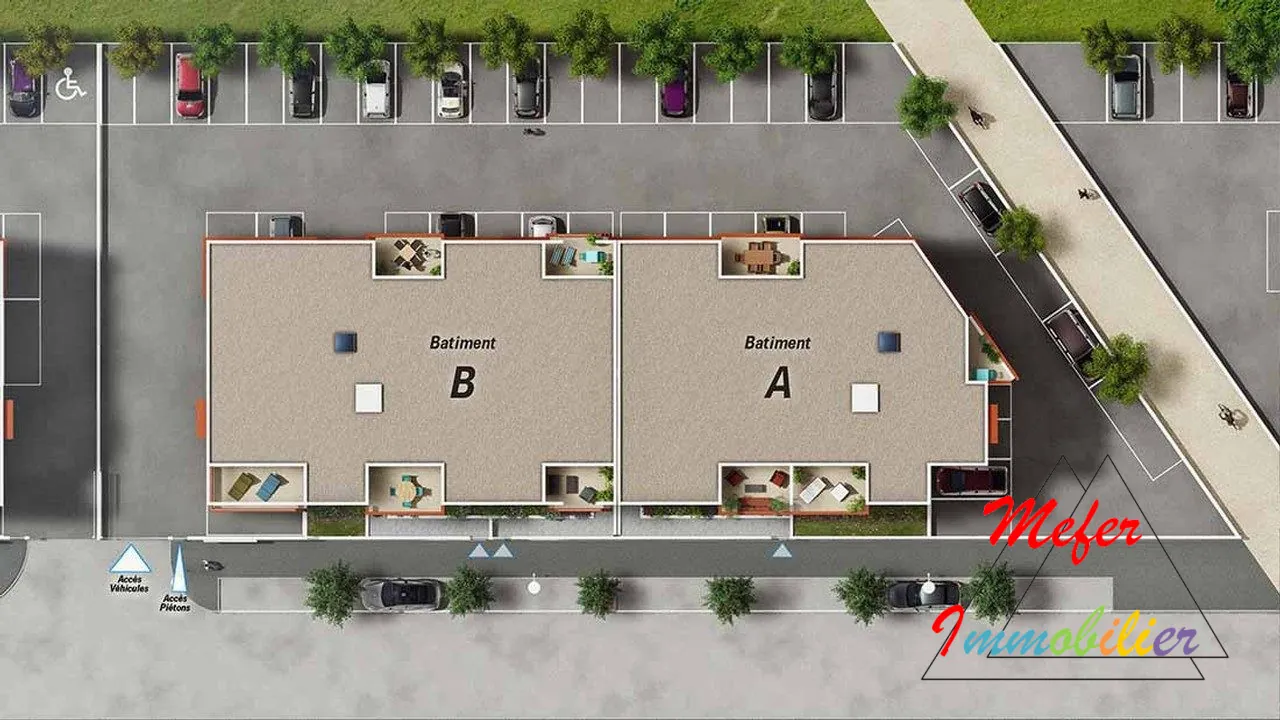 Appartement neuf 2 pièces avec terrasse et parking à Perpignan 