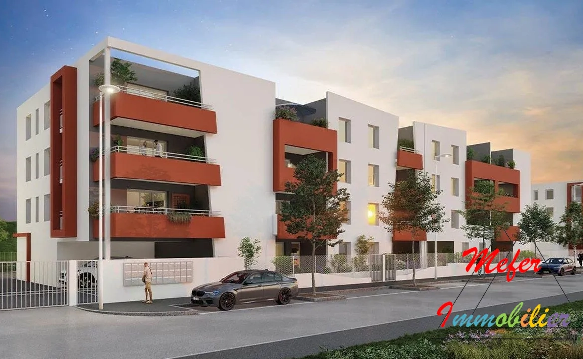 Appartement neuf 2 pièces avec terrasse et parking à Perpignan 