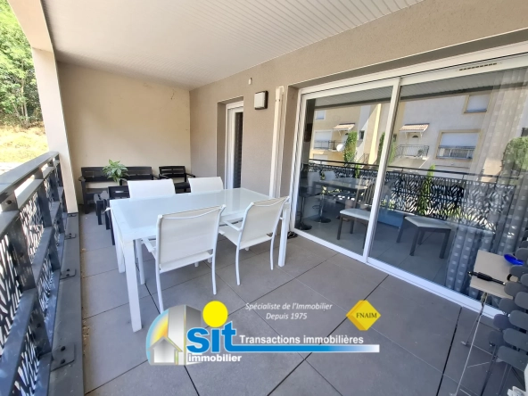 Appartement moderne 3 pièces avec terrasse, garage double à Vienne (38200)