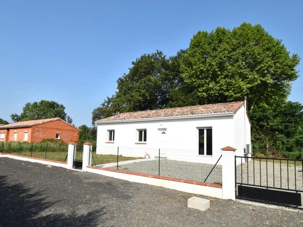 Villa neuve 90 m² à Montbeton, construction 2023, cadre calme et proche de Montauban