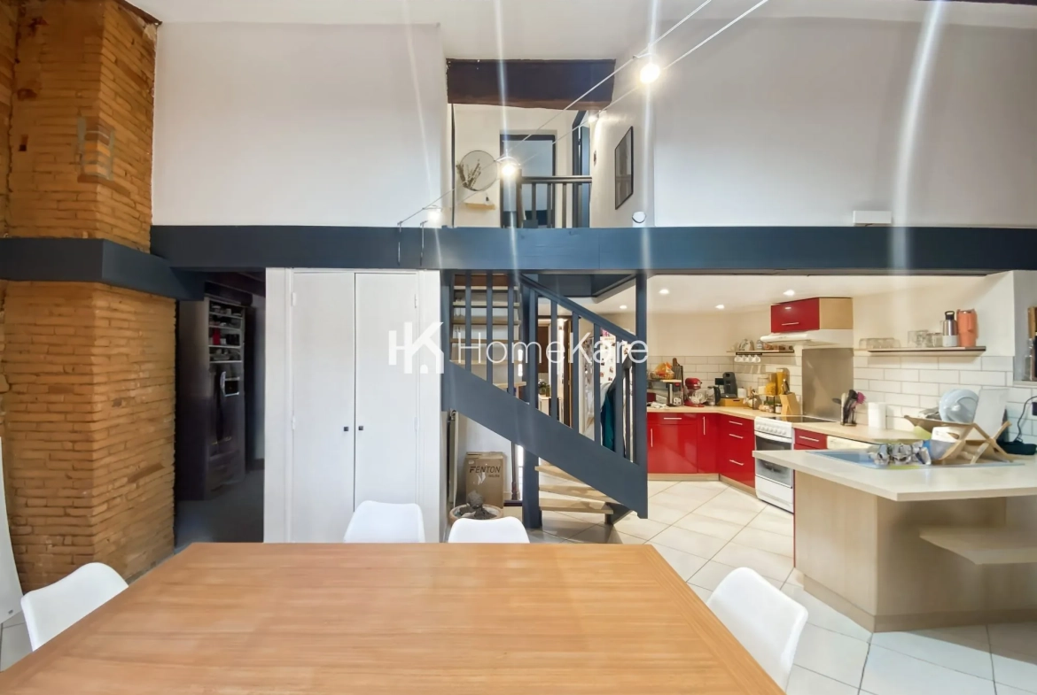 Appartement duplex 120m² avec vue sur le Tarn à Montauban - Dernier étage 