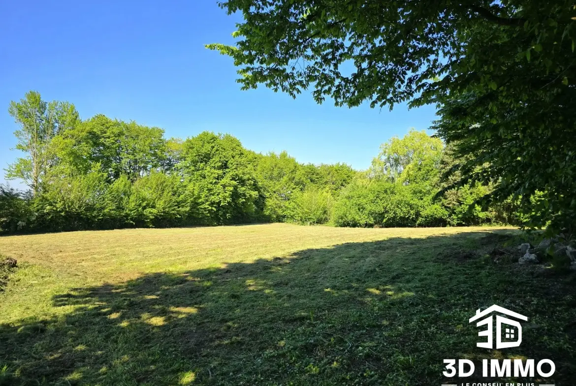 Terrain constructible à vendre à Lez-Fontaine de 30 ares avec prairie attenante 