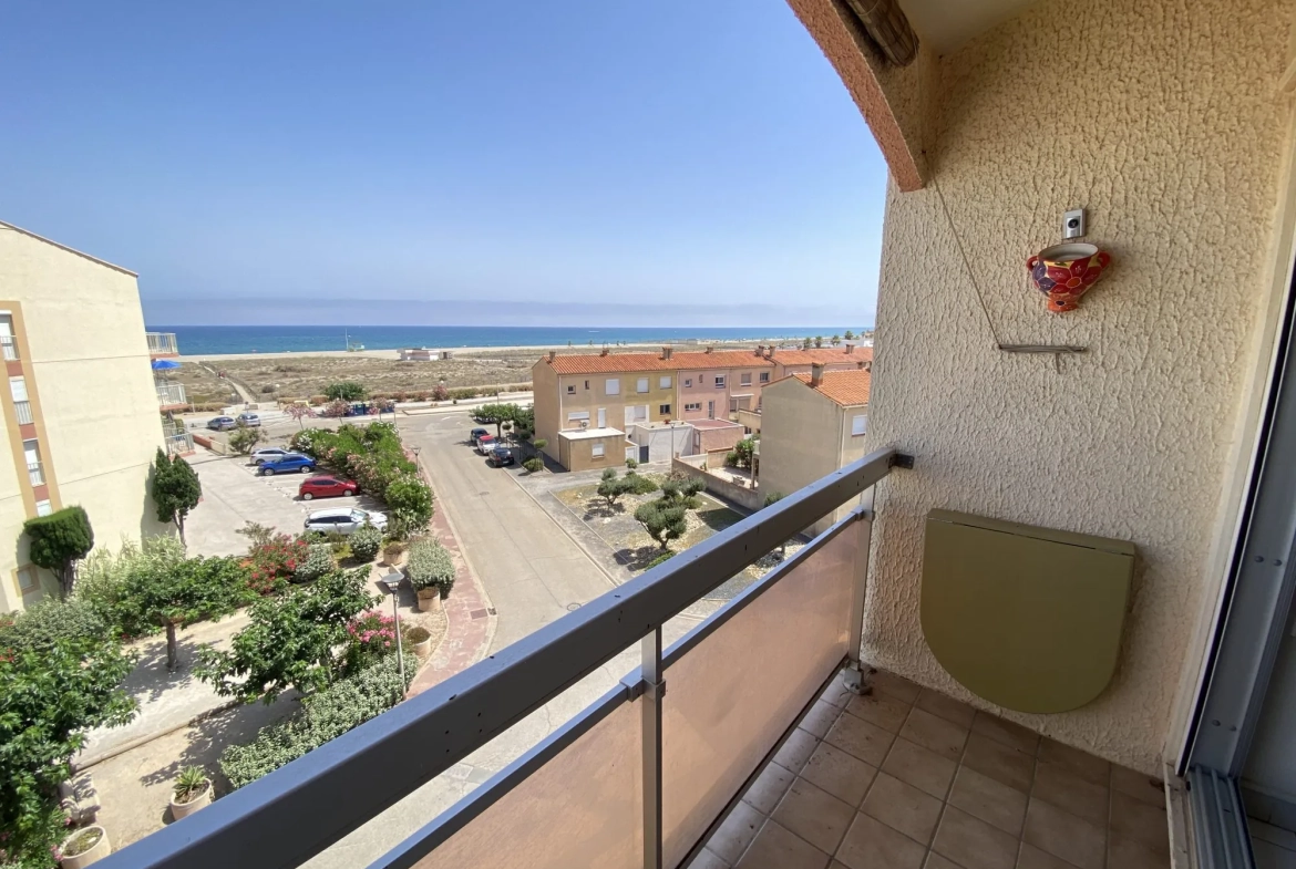 Duplex T3 avec vue sur mer à Le Barcarès - Appartement meublé avec parking privé 