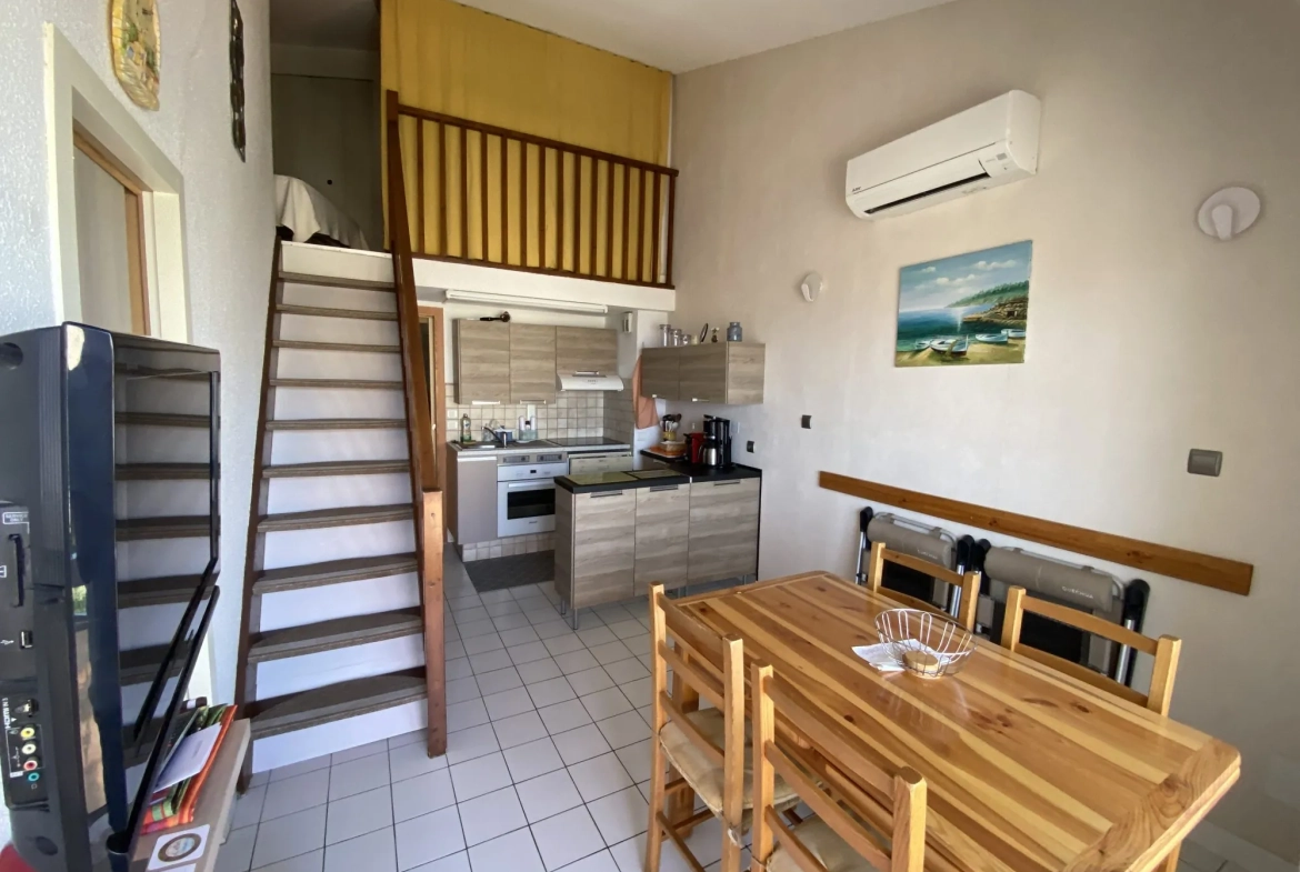 Duplex T3 avec vue sur mer à Le Barcarès - Appartement meublé avec parking privé 