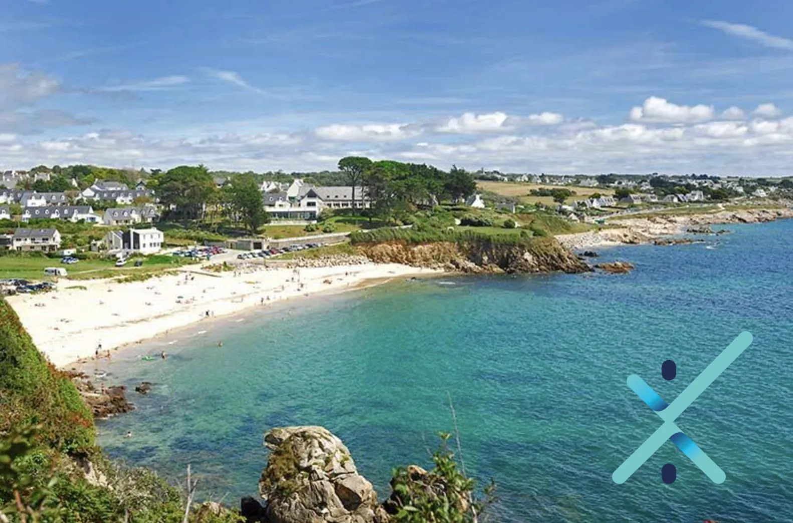 Appartement duplex face à la mer à Locmaria-Plouzané avec piscine et accès plage 