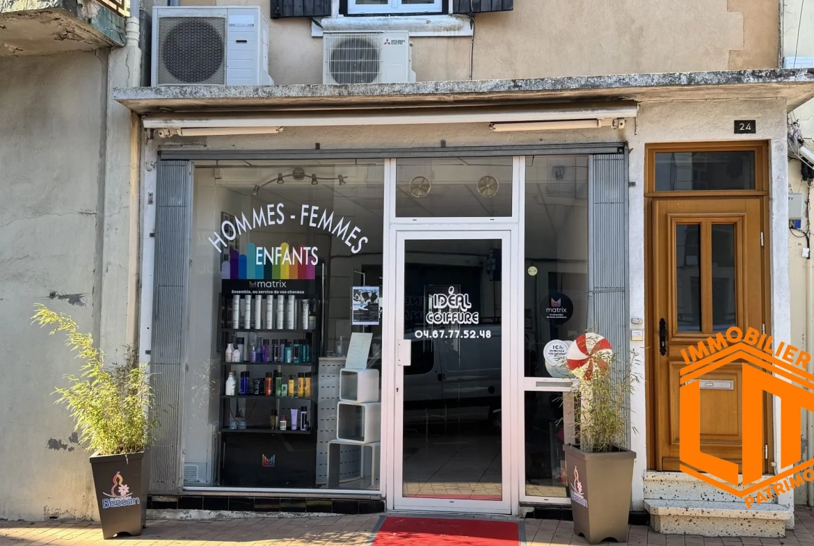Local commercial de 40 m² à vendre à Bessan, emplacement idéal, bail en cours 