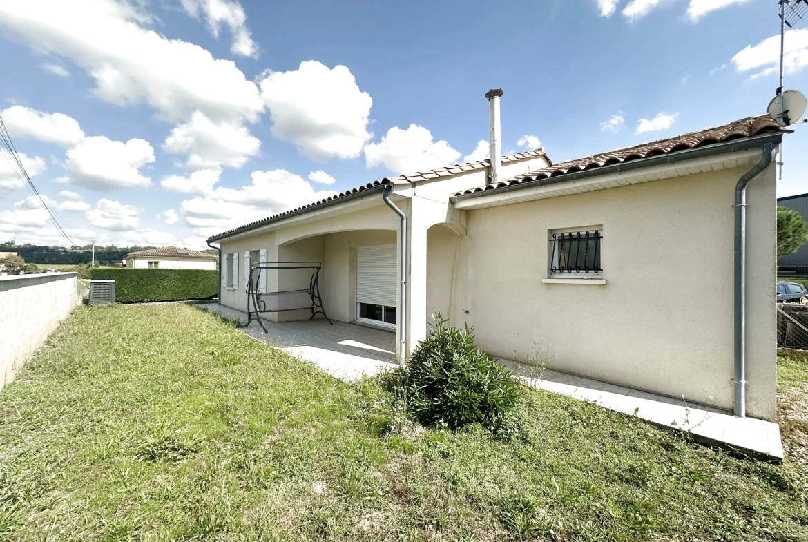 Maison de plain-pied à Marmande avec 3 chambres et jardin clos à vendre 