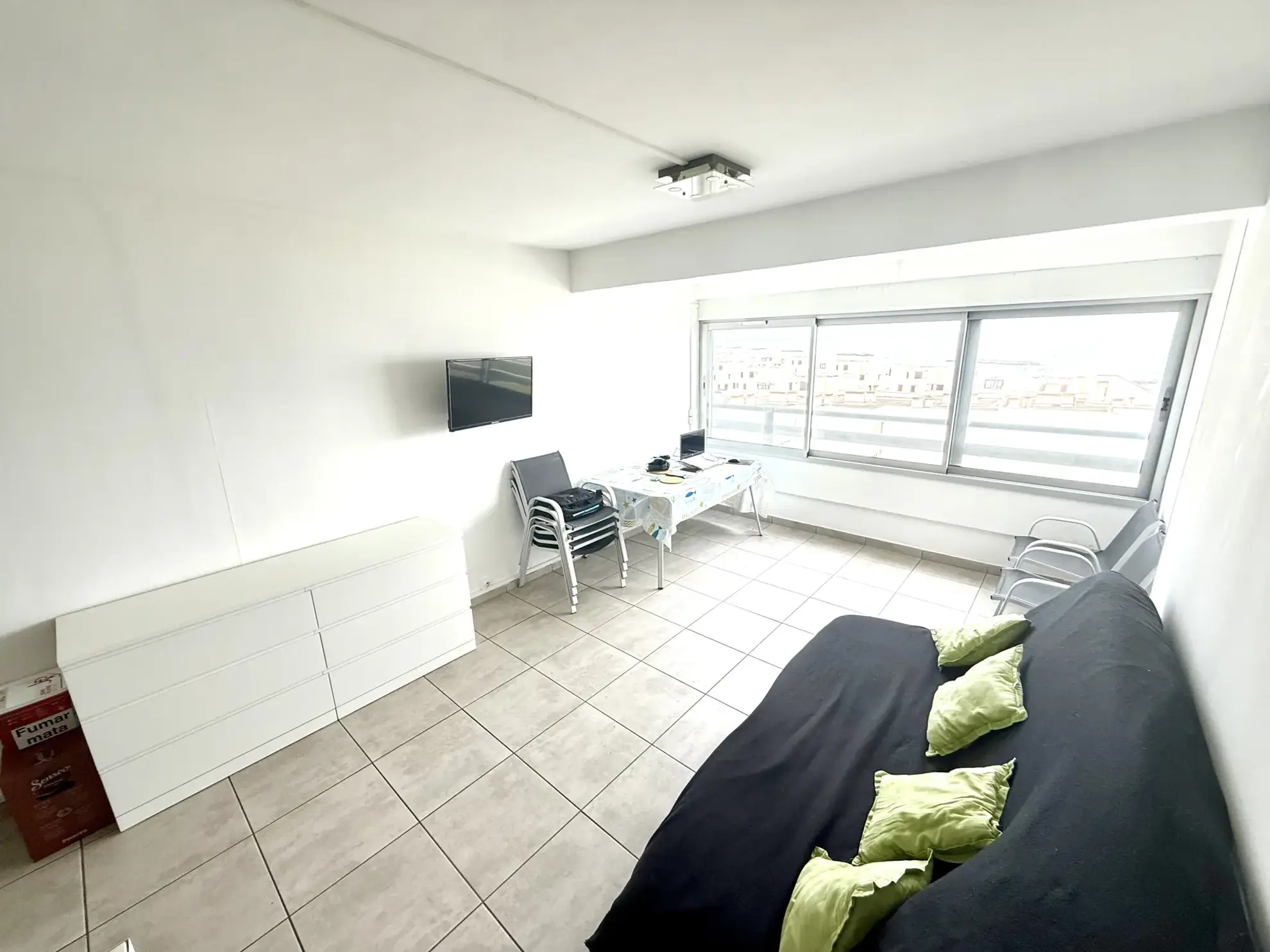 Studio cabine rénové avec vue panoramique sur la mer à Le Barcarès 