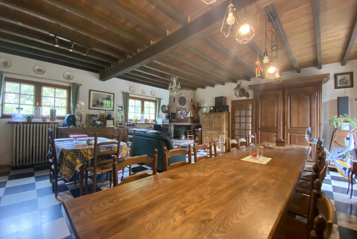 Magnifique maison de campagne à Huppy avec grand terrain et dépendances 