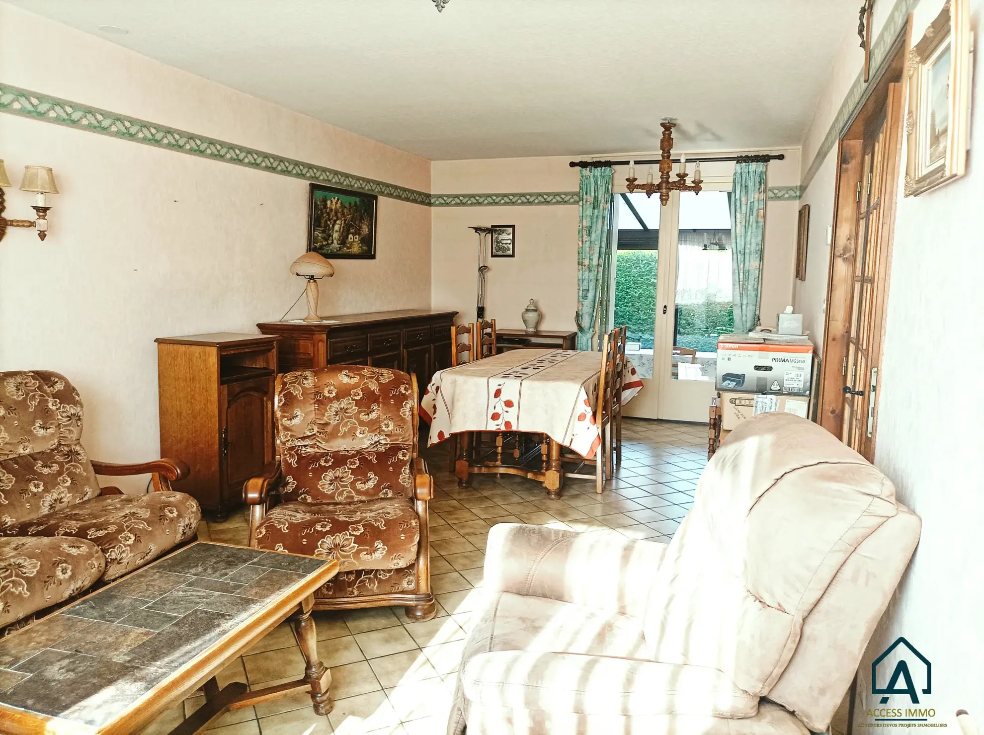 Maison semi-individuelle à vendre à Assevent avec jardin et garage 