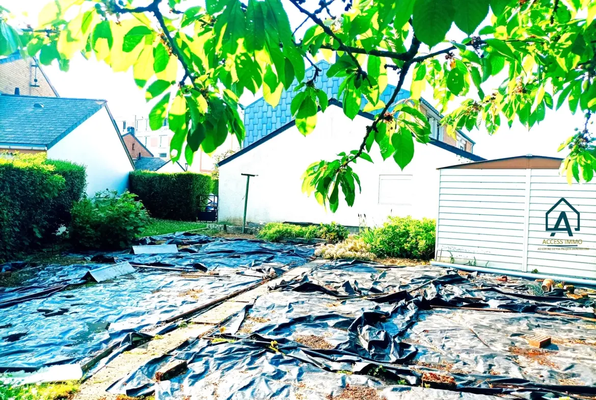 Maison semi-individuelle à vendre à Assevent avec jardin et garage 