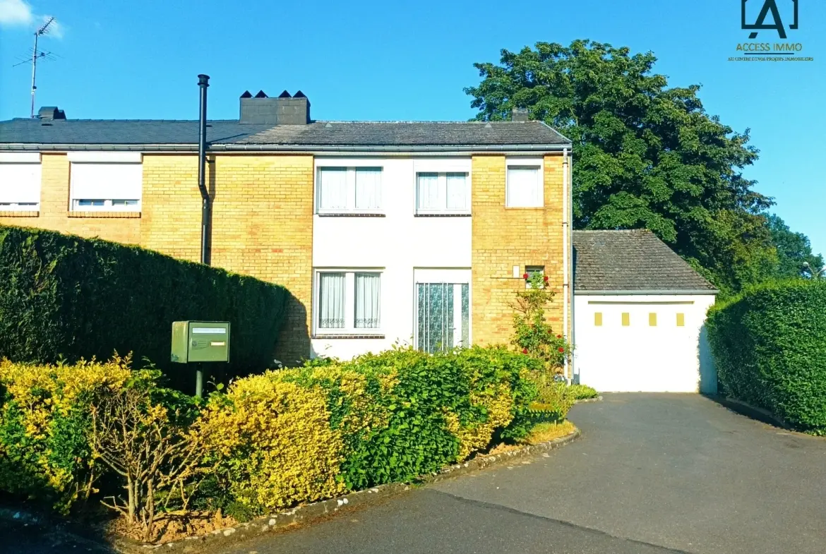 Maison semi-individuelle à vendre à Assevent avec jardin et garage 