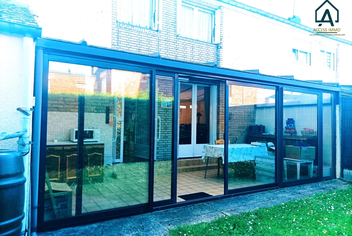 Maison semi-individuelle à vendre à Assevent avec jardin et garage 
