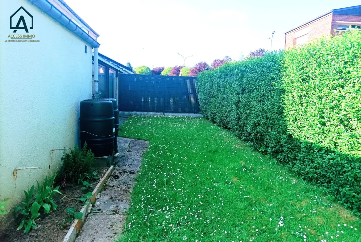 Maison semi-individuelle à vendre à Assevent avec jardin et garage 