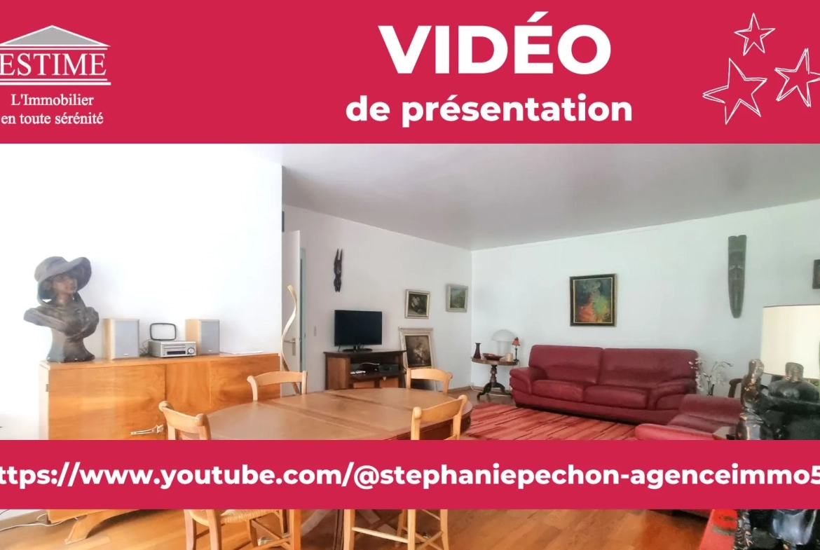 Appartement T4 à Lille de 98 m² avec loggia et cave, idéal famille, proximité tram et commerces 