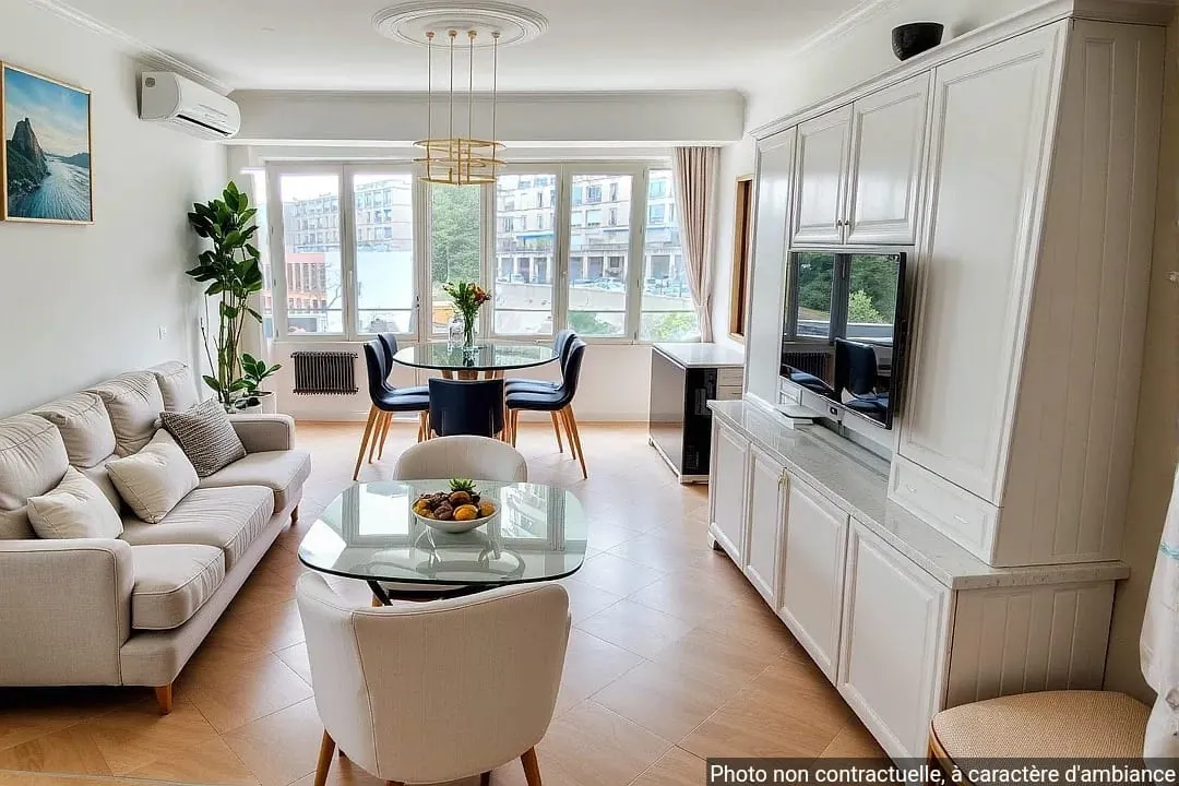 Appartement 3 pièces à Marseille de 68 m² avec vue sur l’église Saint-Laurent 
