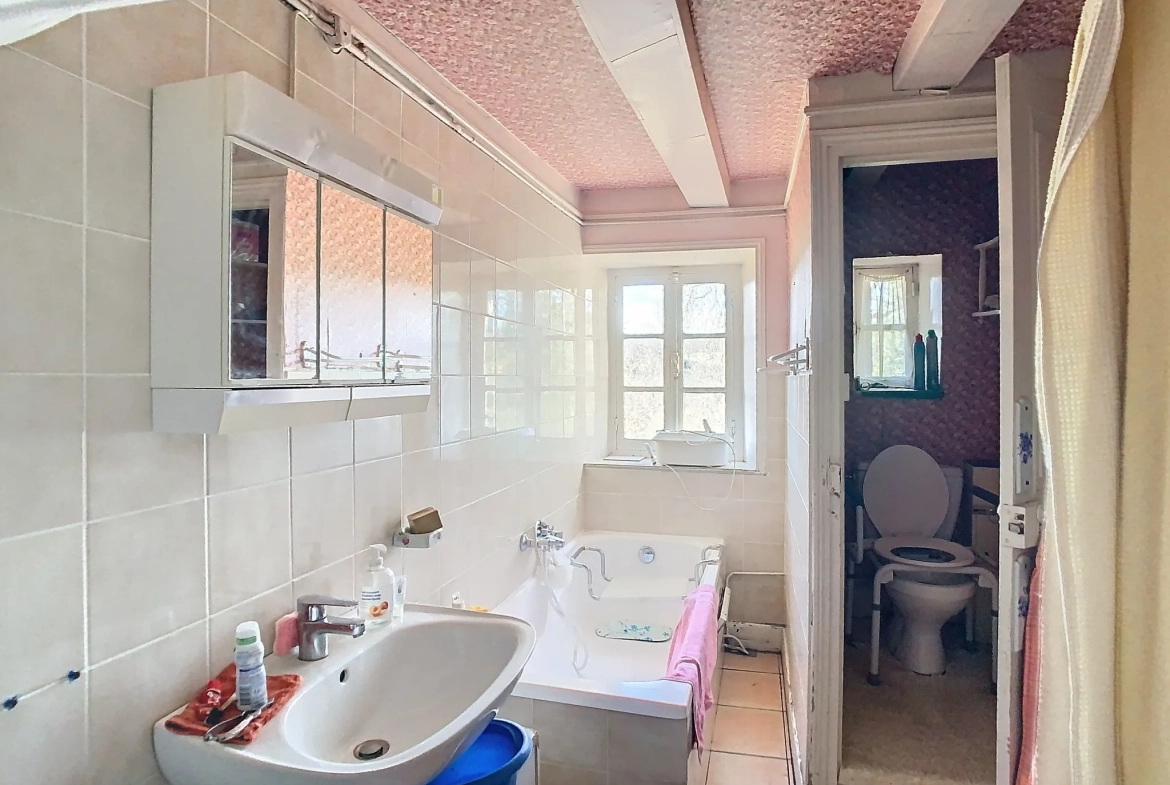 Grande maison de village avec appartement indépendant à Champagnat en Creuse 