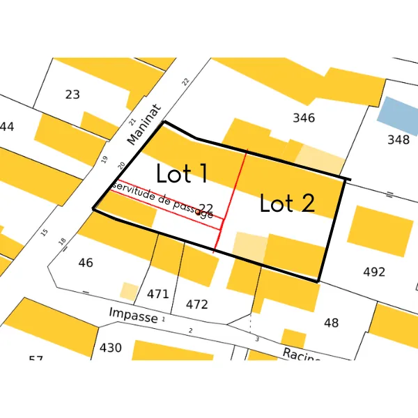 À vendre granges avec jardin à Ossun - Lot 2, rénovation à prévoir 