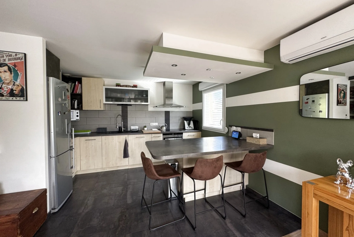 Bel appartement triplex avec jardin, piscine et garage à Michelbach le haut 