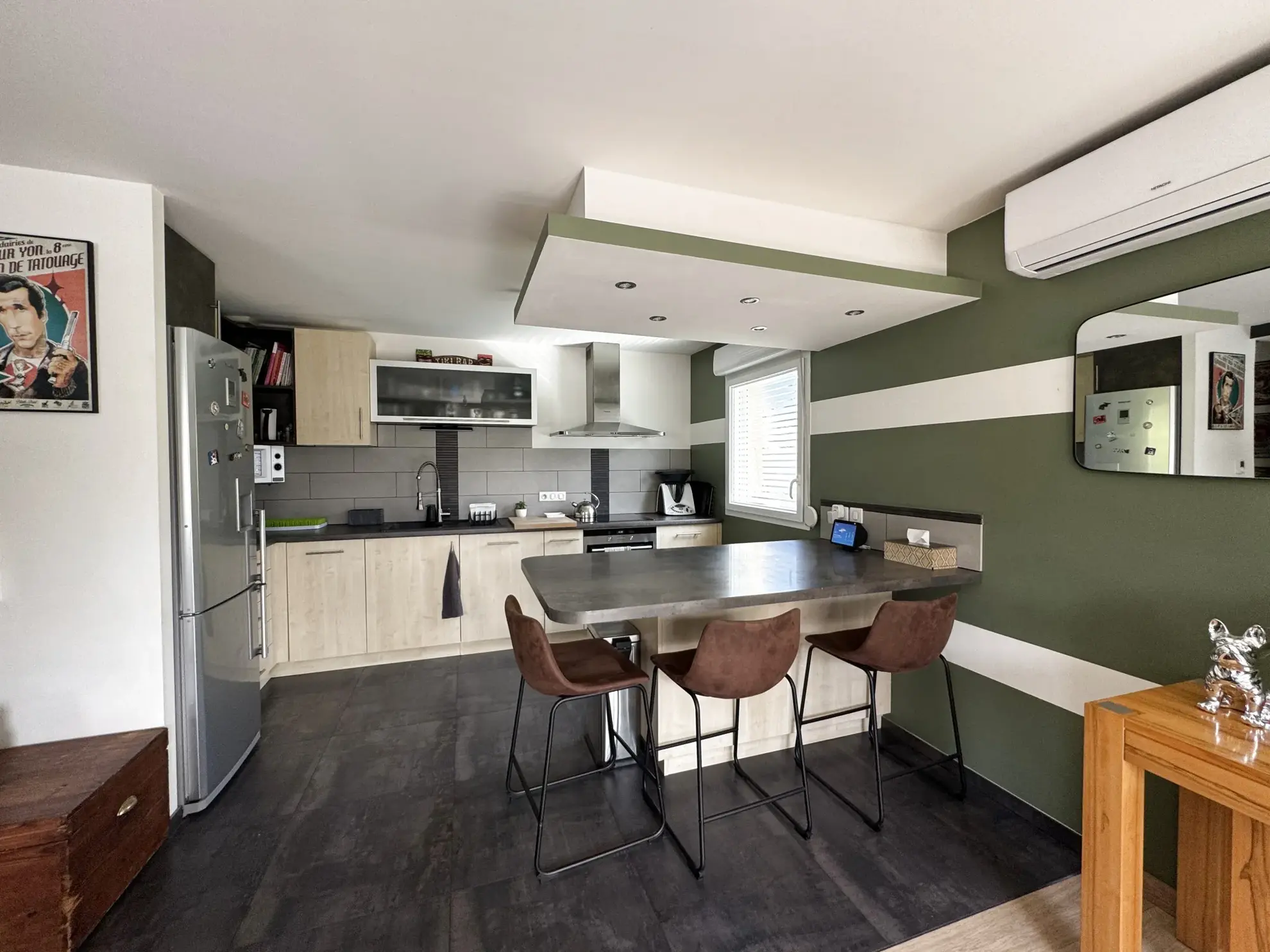Bel appartement triplex avec jardin, piscine et garage à Michelbach le haut 