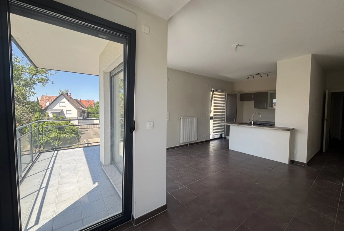 Appartement T3 récent à Sélestat avec terrasse, garage et cave - idéal famille 