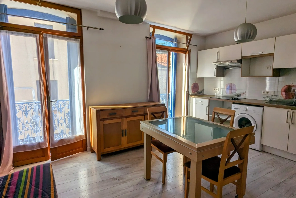 Studio meublé avec balcon à Saint-André - Investissement ou pied-à-terre 