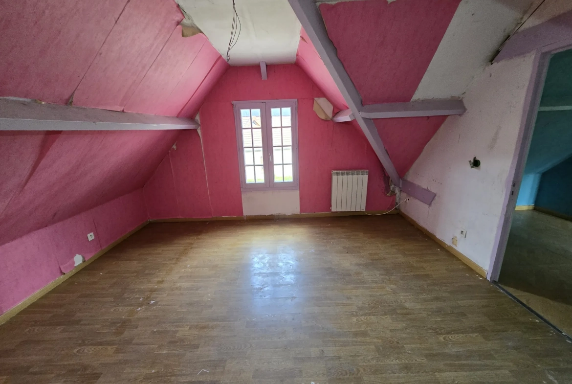 Maison à vendre avec jardin, garage et travaux à prévoir à Villefranche sur Cher 