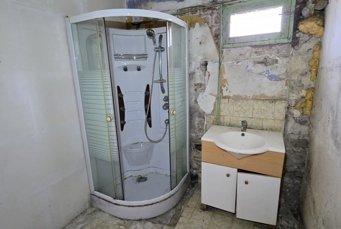 Maison à vendre avec jardin, garage et travaux à prévoir à Villefranche sur Cher 