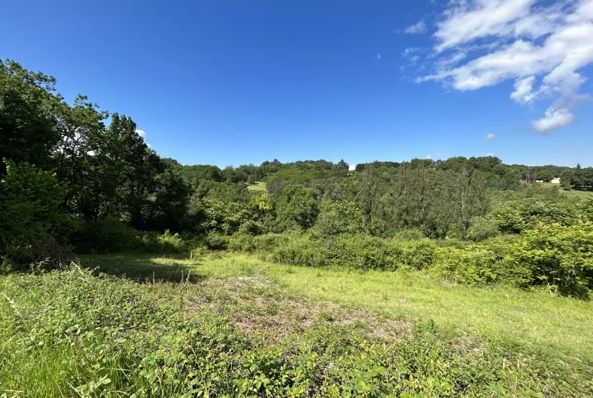 Terrain constructible à Coursac de 824 m², viabilisé, proche commodités et autoroute 