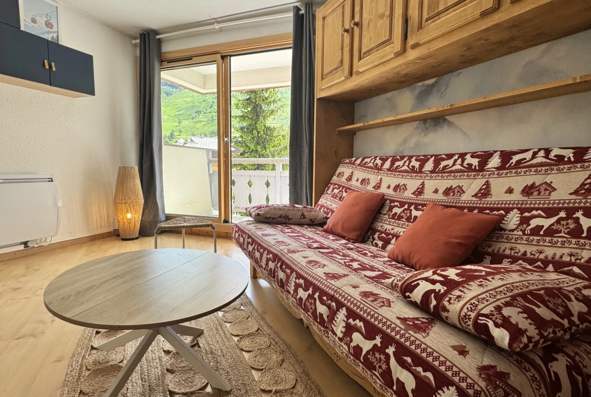 Studio avec coin montagne et vue pistes aux Deux Alpes – Opportunité rare 