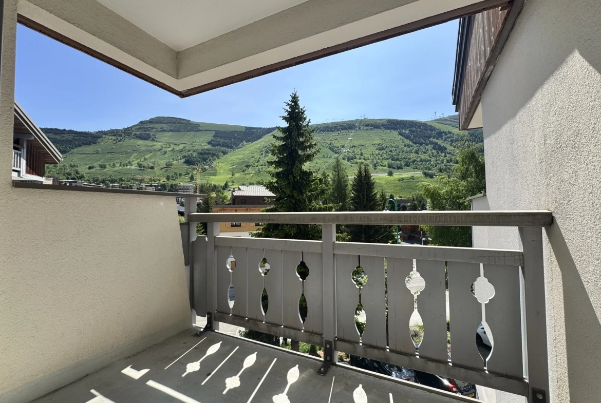 Studio avec coin montagne et vue pistes aux Deux Alpes – Opportunité rare 