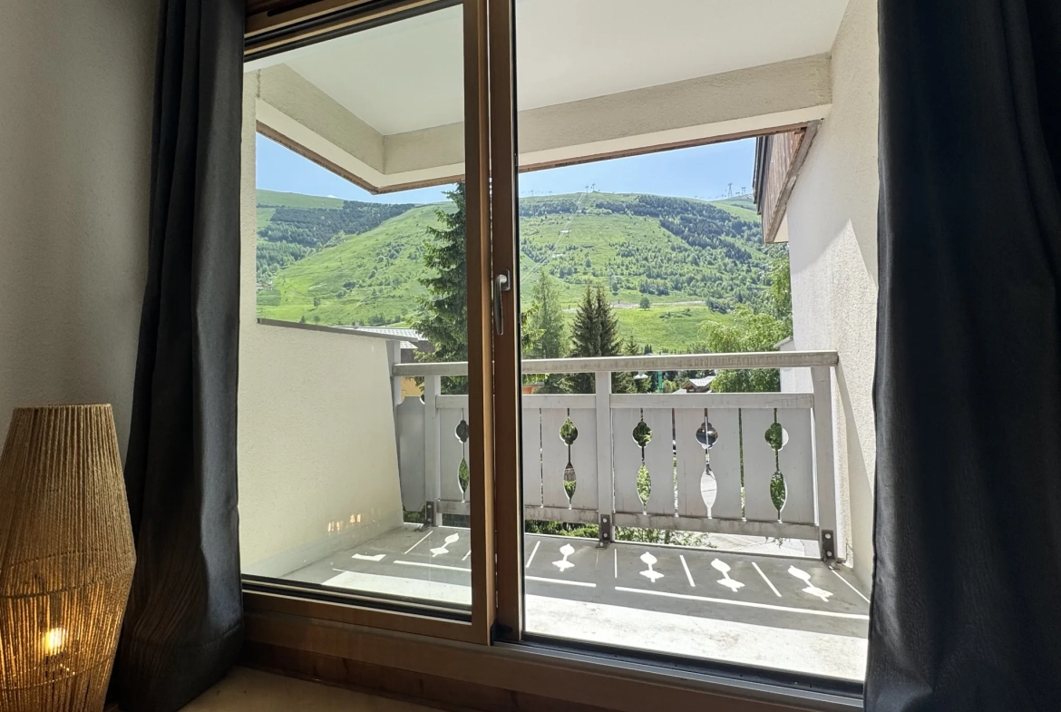 Studio avec coin montagne et vue pistes aux Deux Alpes – Opportunité rare 