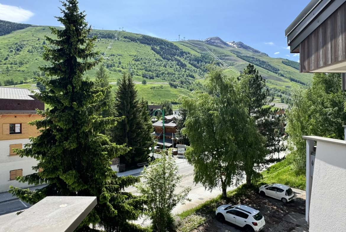 Studio avec coin montagne et vue pistes aux Deux Alpes – Opportunité rare 