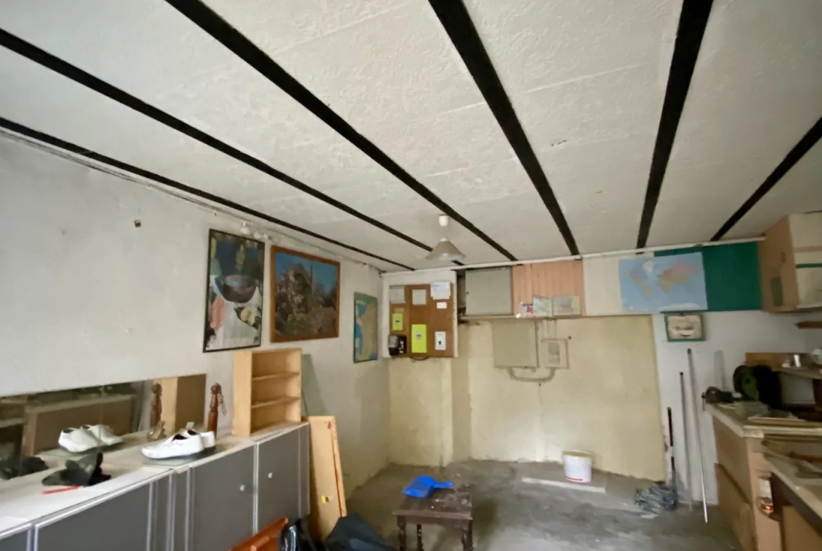 Immeuble mixte de 326 m² avec appartements, local professionnel et garages au Mayet de Montagne 