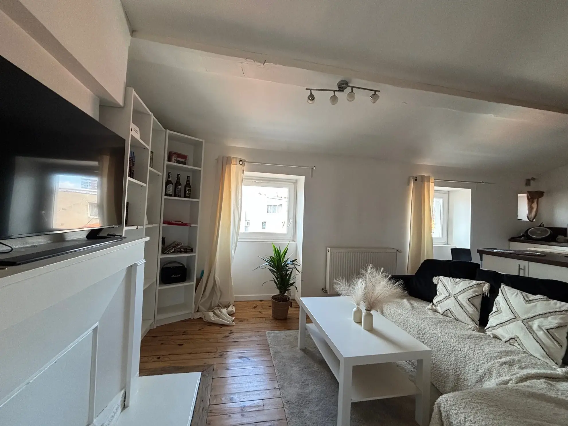 Investissement locatif à Saint-Étienne : Appartement F1 lumineux avec cave, dernier étage 