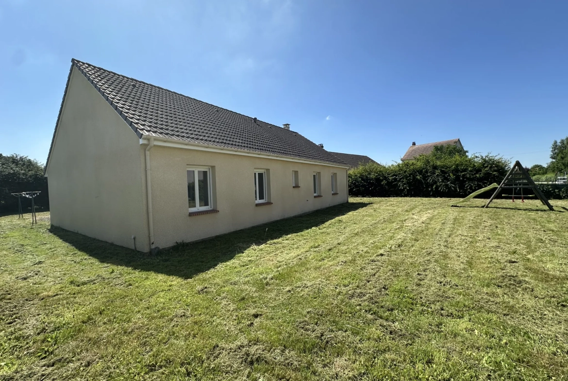 Maison de plain-pied avec 4 chambres à Fouqueville, proche écoles et commerces 