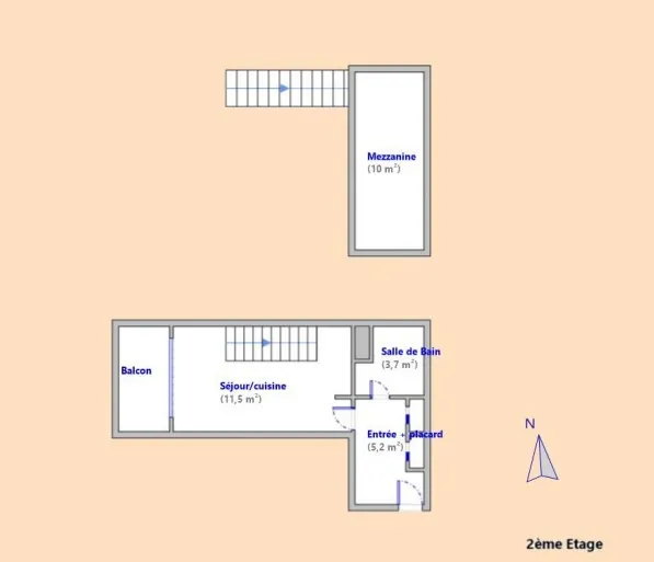 Appartement duplex avec terrasse à Bandol en centre-ville – Opportunité rare 