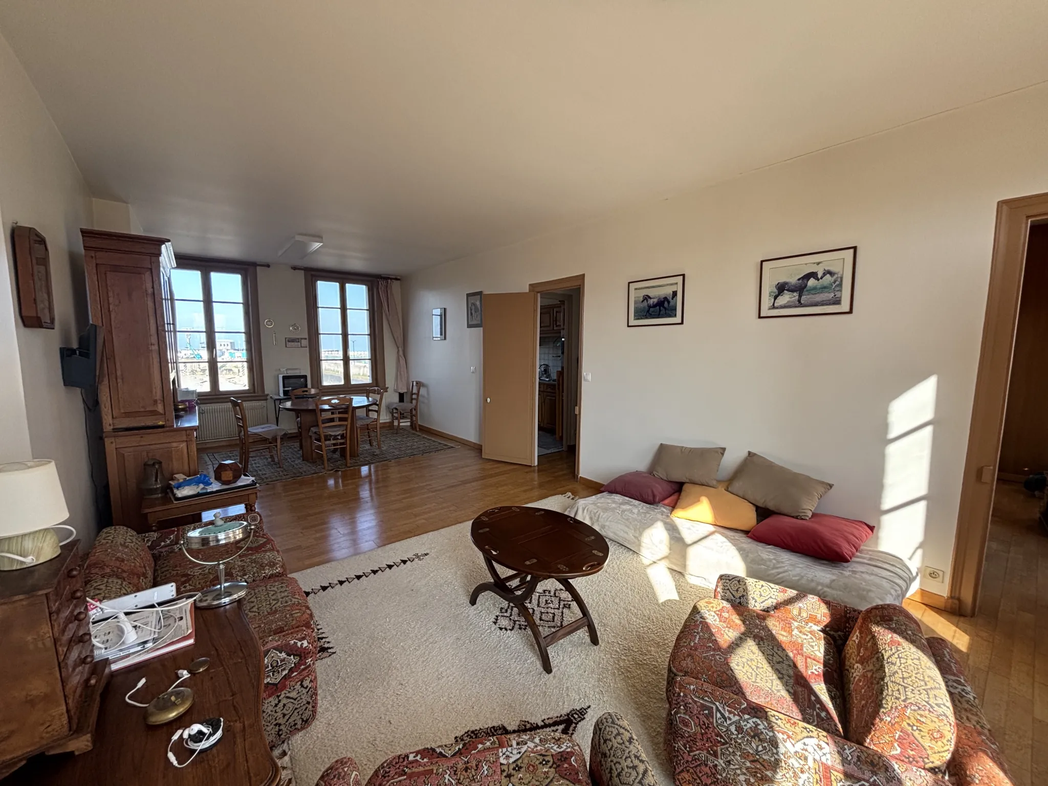 Bel appartement avec vue sur le port au Treport - 3 pièces, cave 